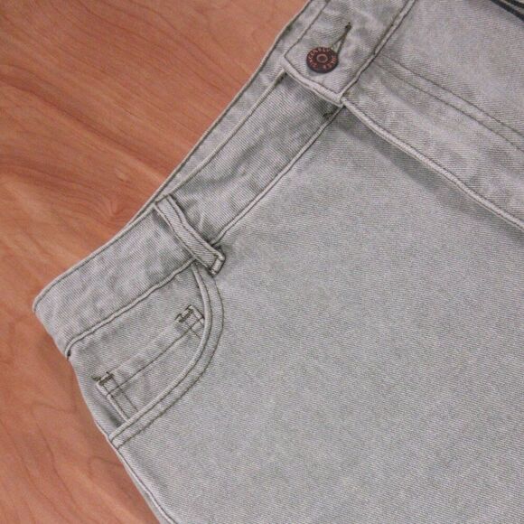 SINCERELY JULES High Rise Pale Green Denim Jean Shorts Sz 13/30 Cut Off Hem NWT - Picture 2 of 12